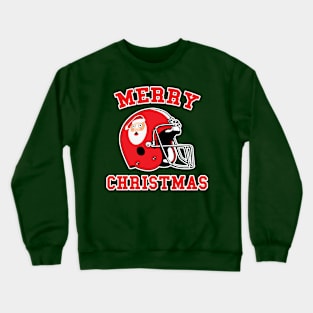 Surprised Santa 80s Profile Helmet Crewneck Sweatshirt